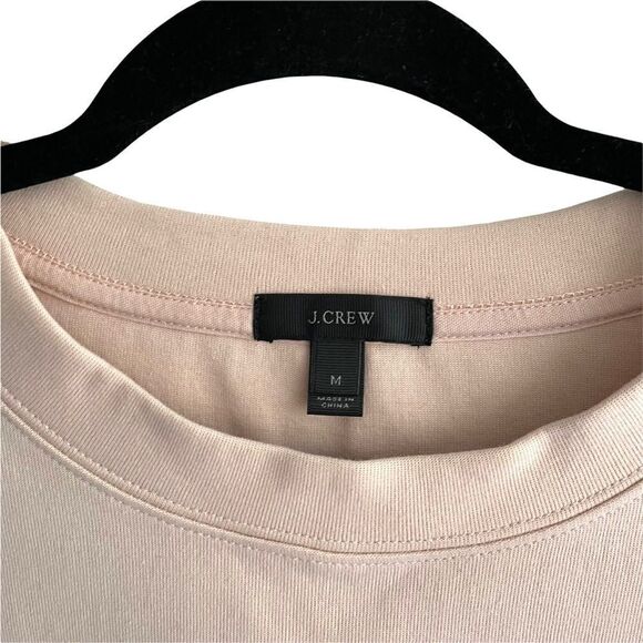 (SOLD) J. CREW Crew Neck 3/4 Sleeve Sequin Trim Sweatshirt Top Pink M - Picture 8 of 12